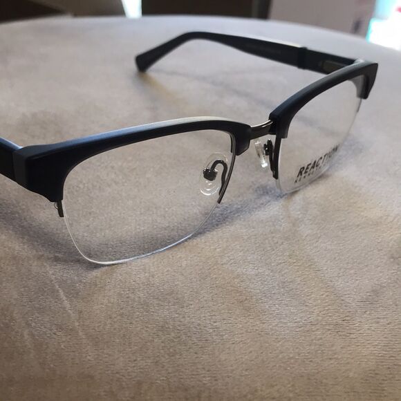 KENNETH COLE REACTION MENS EYEGLASS FRAMES NEW GREY/BLK 50-20-140 DESIGNER NWT - Picture 7 of 7